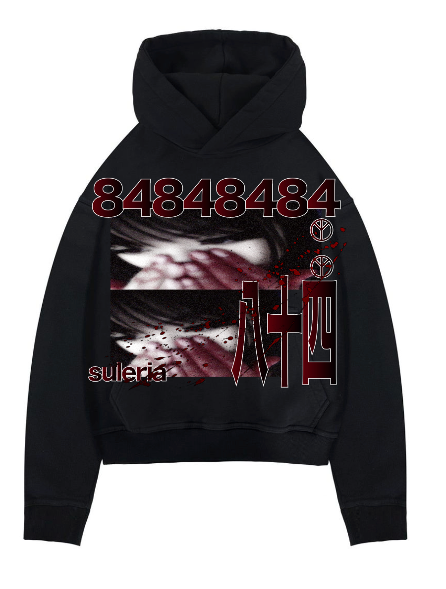 "inverted peace" hoodie